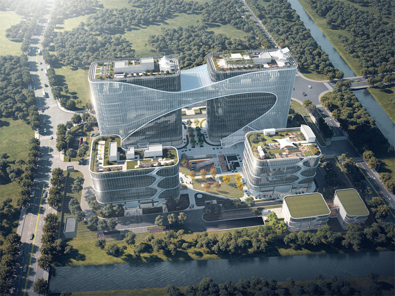 共建未来丨AG尊龙凯时股份（上海）创新基地亮相“2023年闵行区重大工程项目开工仪式”主会场！